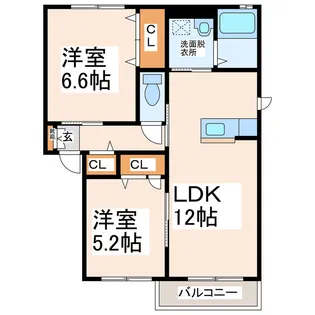 キャニオンナカタ【2階】の間取り