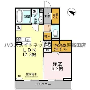 ラグナタウン門前【2階】の間取り