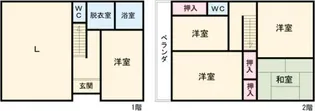 栃木県足利市大前町【一戸建】の間取り