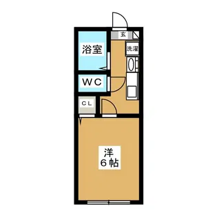 シェリエ中目黒【1階】の間取り
