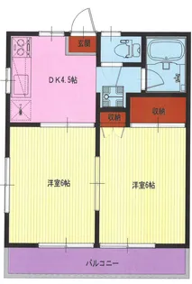 コーポラス石井【2階】の間取り