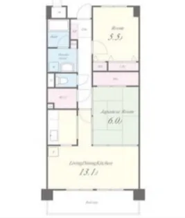エクセレント【1階】の間取り