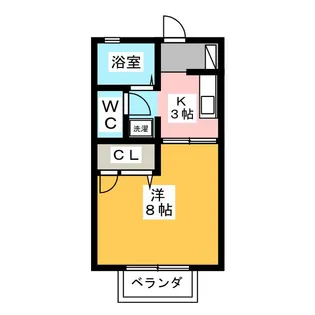フレグランス神立【1階】の間取り