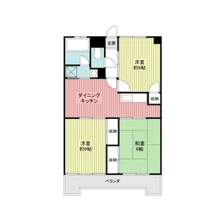 野際マンション【2階】の間取り