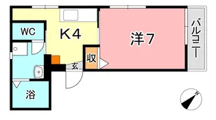ビュー倉敷【3階】の間取り