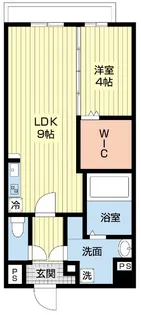エヴァーグリーンEAST【6階】の間取り