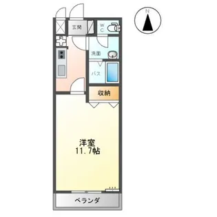 レインボーハイツ【2階】の間取り