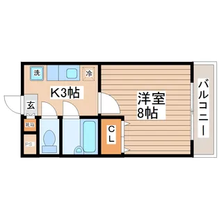 パルグランドマンション【1階】の間取り