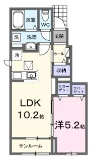 フェリーチェ【1階】の間取り