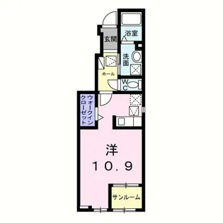 ベル メナージュ【1階】の間取り