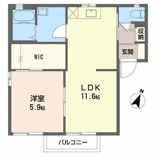 新潟県見附市本所1【アパート】の間取り