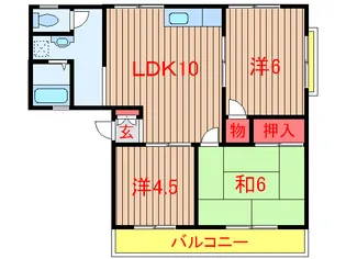ベアーハイツ【2階】の間取り