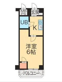 トーカンマンション医学町【5階】の間取り