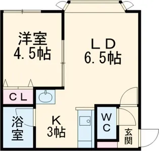 プレキャトランII【1階】の間取り