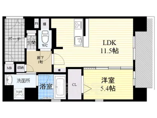 アグレアーブル【7階】の間取り