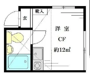 エコー中落合【2階】の間取り