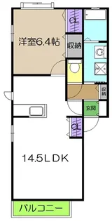 1LDKの間取り画像
