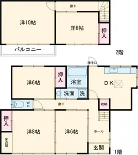 群馬県太田市高林西町【一戸建】の間取り