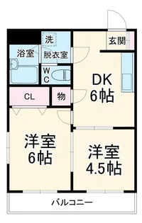 サンマール美女木【3階】の間取り