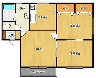 真由香コーポ【2階】の間取り