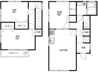 埼玉県加須市花崎1【一戸建】の間取り