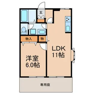 サンモール・S【1階】の間取り