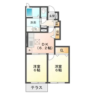 ベル・パラッツオ B【1階】の間取り