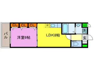 ベンリッジ【4階】の間取り
