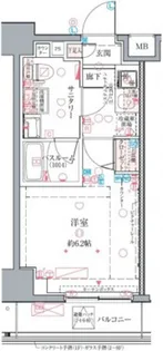 クレヴィスタ綾瀬【3階】の間取り