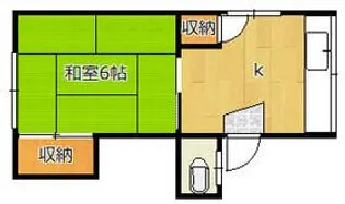 アパートメント梨花【1階】の間取り