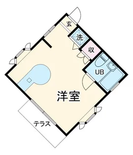 1Rの間取り画像