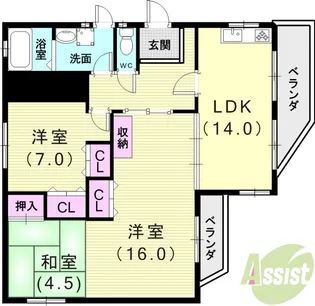 兵庫県神戸市須磨区多井畑字東山ノ上【一戸建】の間取り
