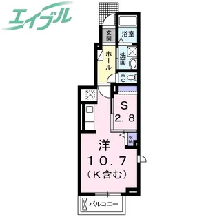 ブロッサムB【1階】の間取り