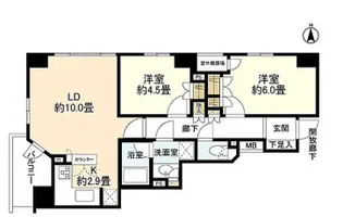 東京都中央区八丁堀4【マンション】の間取り