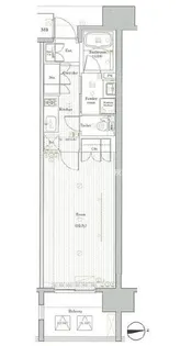 PREMIUM CUBE秋葉原【5階】の間取り