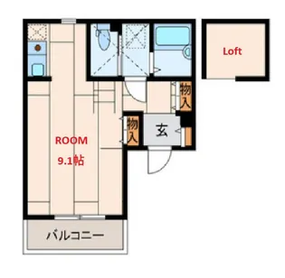 神奈川県横浜市南区井土ケ谷下町【アパート】の間取り
