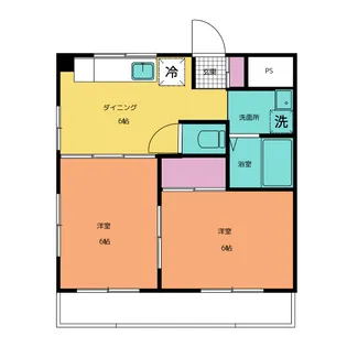 エクセレント梶ヶ谷【3階】の間取り