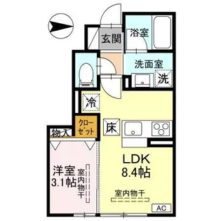 TORISIAS一条【1階】の間取り