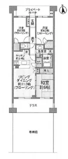 プラウド大倉山【1階】の間取り