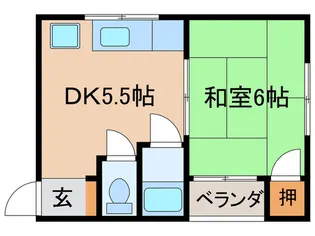 ベルハイツI【5階】の間取り