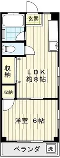 ハイツ高康【4階】の間取り