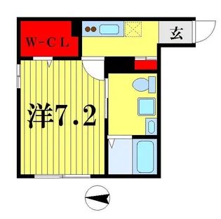 ラピスラズリ松戸【1階】の間取り