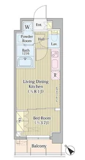 Avvolto Felice 蒲田South【5階】の間取り