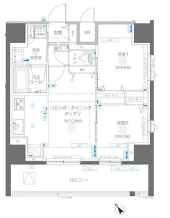 東京都荒川区南千住1【マンション】の間取り