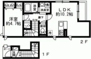 プランドール恵比寿【2階】の間取り