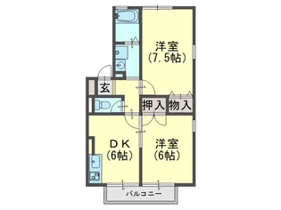 サンルモンド【2階】の間取り