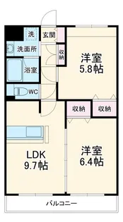 クレールファミーユ【1階】の間取り