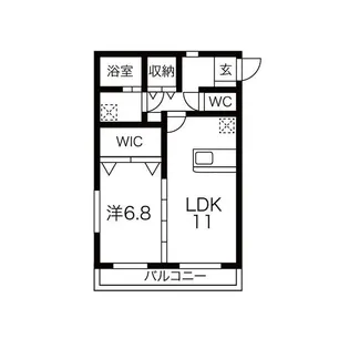 ラポール今沢【2階】の間取り