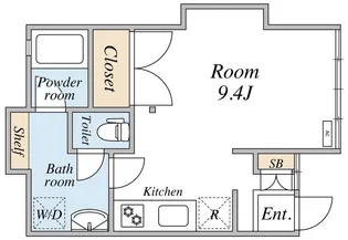 ピソス四谷【1階】の間取り