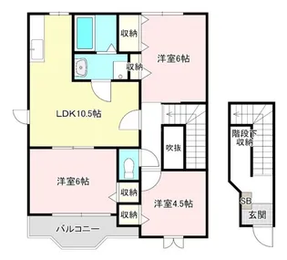 京都府福知山市岩井東町【アパート】の間取り